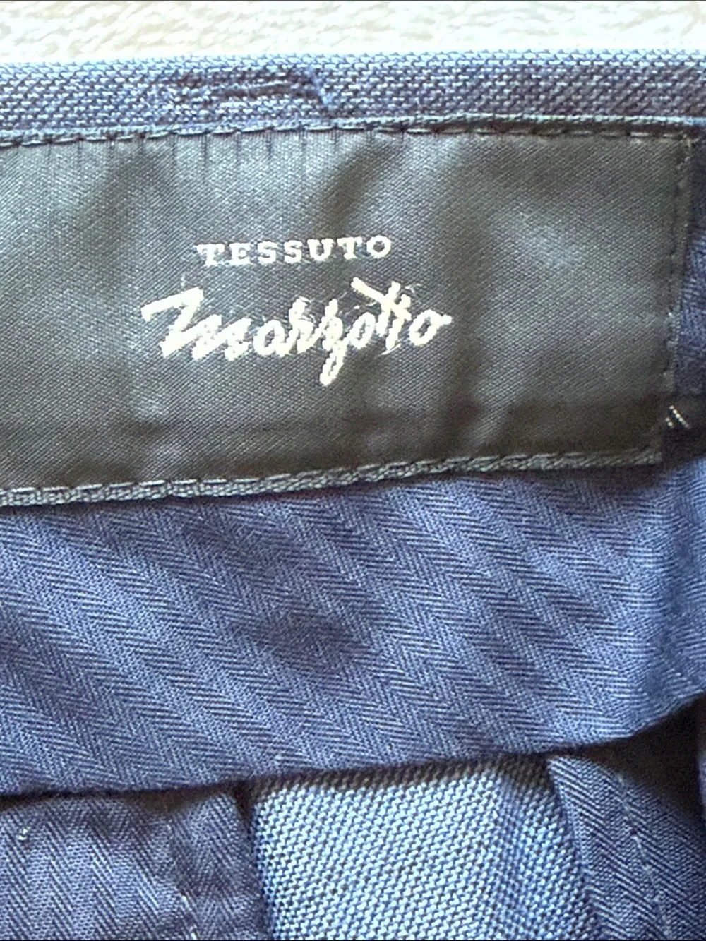 Banana Republic Blue Tessuto Marzotto Premium Italian Wool Pant